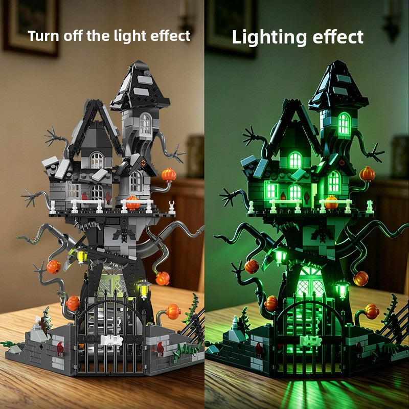 Haunted House Building Blocks with Light