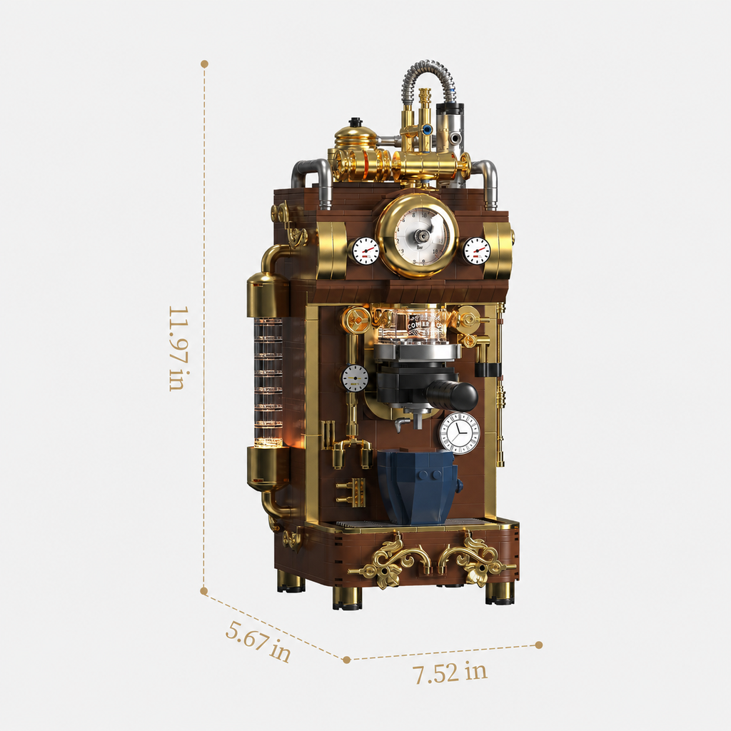 Retro Coffee Machine Building Blocks