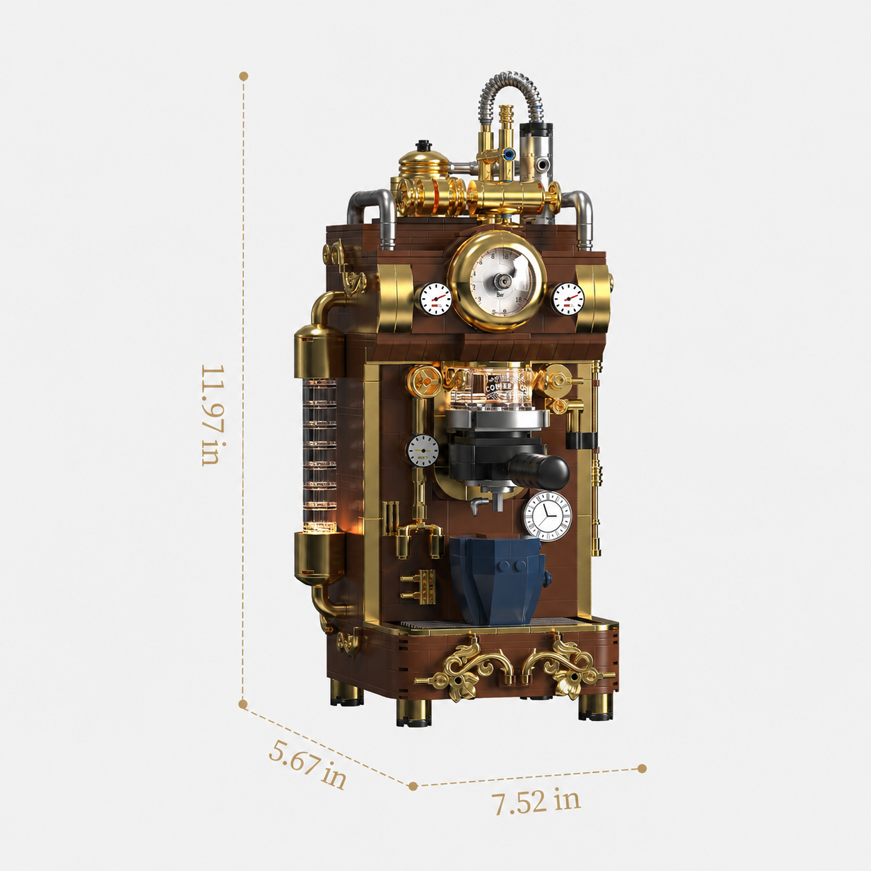 Retro Coffee Machine Building Blocks