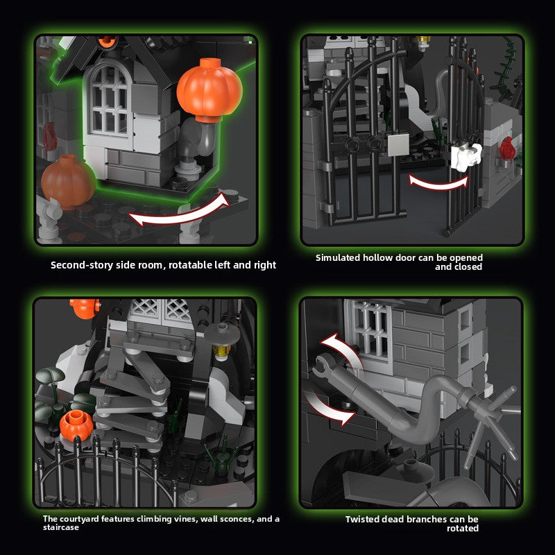 Haunted House Building Blocks with Light