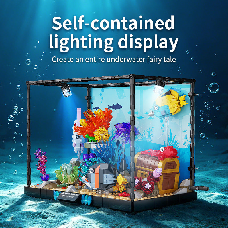Underwater Fish Tank Building Blocks with Light