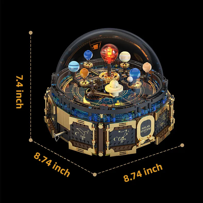 Electric Solar System Music Box Building Blocks