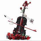 Gothic Rose Violin Display Building Blocks