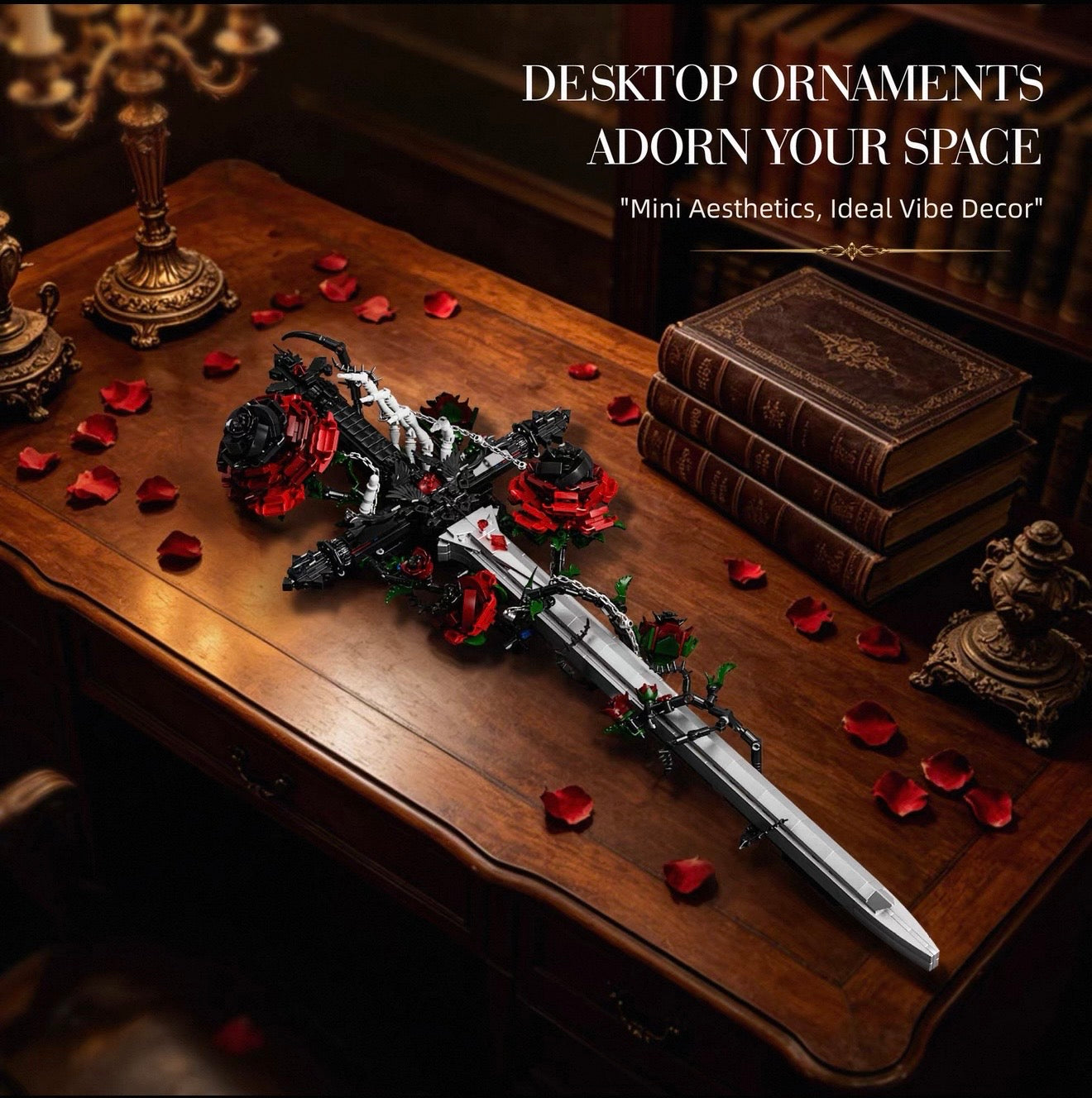 Gothic Rose Sword Building Blocks