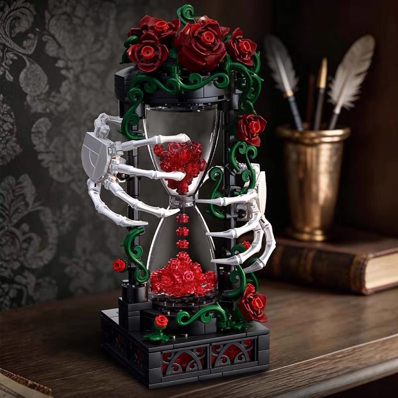 Gothic Bone Hourglass Rose Building Blocks