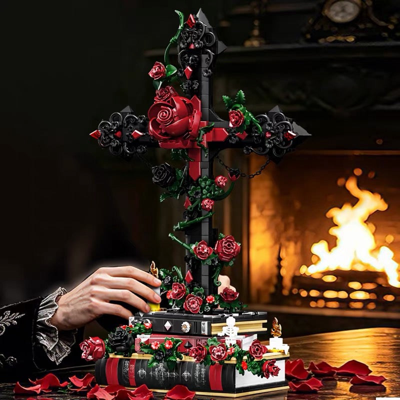 Gothic Rose Cross Building Blocks