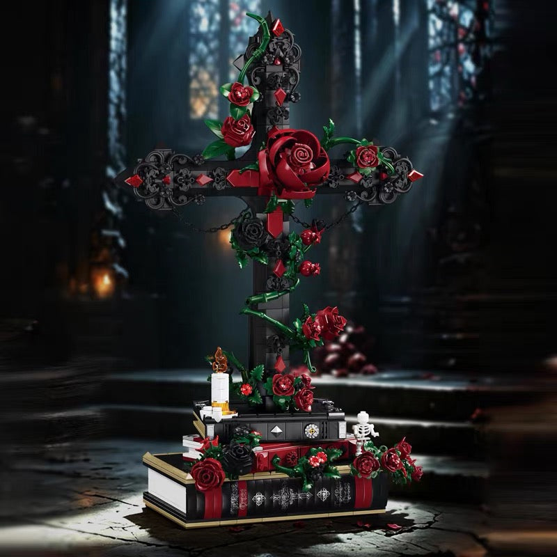 Gothic Rose Cross Building Blocks