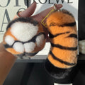 Fluffy Tiger Paw & Tail Bag Charm