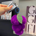 Fluffy Grape Bag Charm