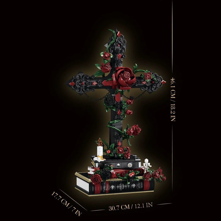 Gothic Rose Building Blocks Collection DIY Display Models