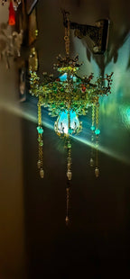 Spirit Lantern Metal 3D Puzzle Refrigerator Magnet With Light DIY Fridge Decor
