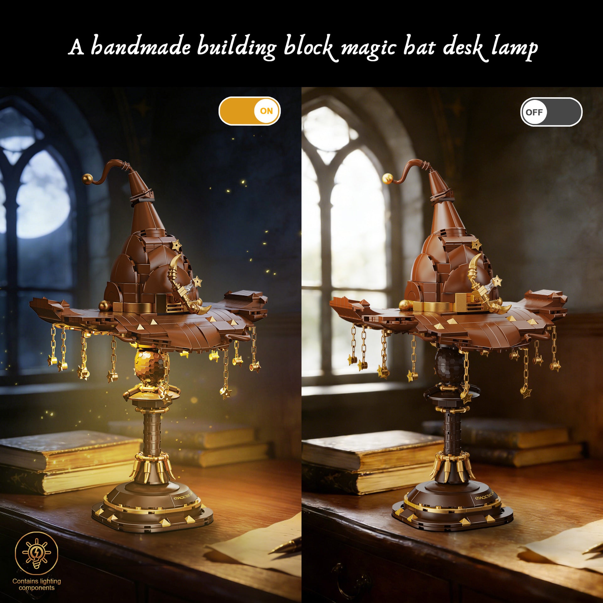 Magic Wizard Hat Lamp Building Blocks