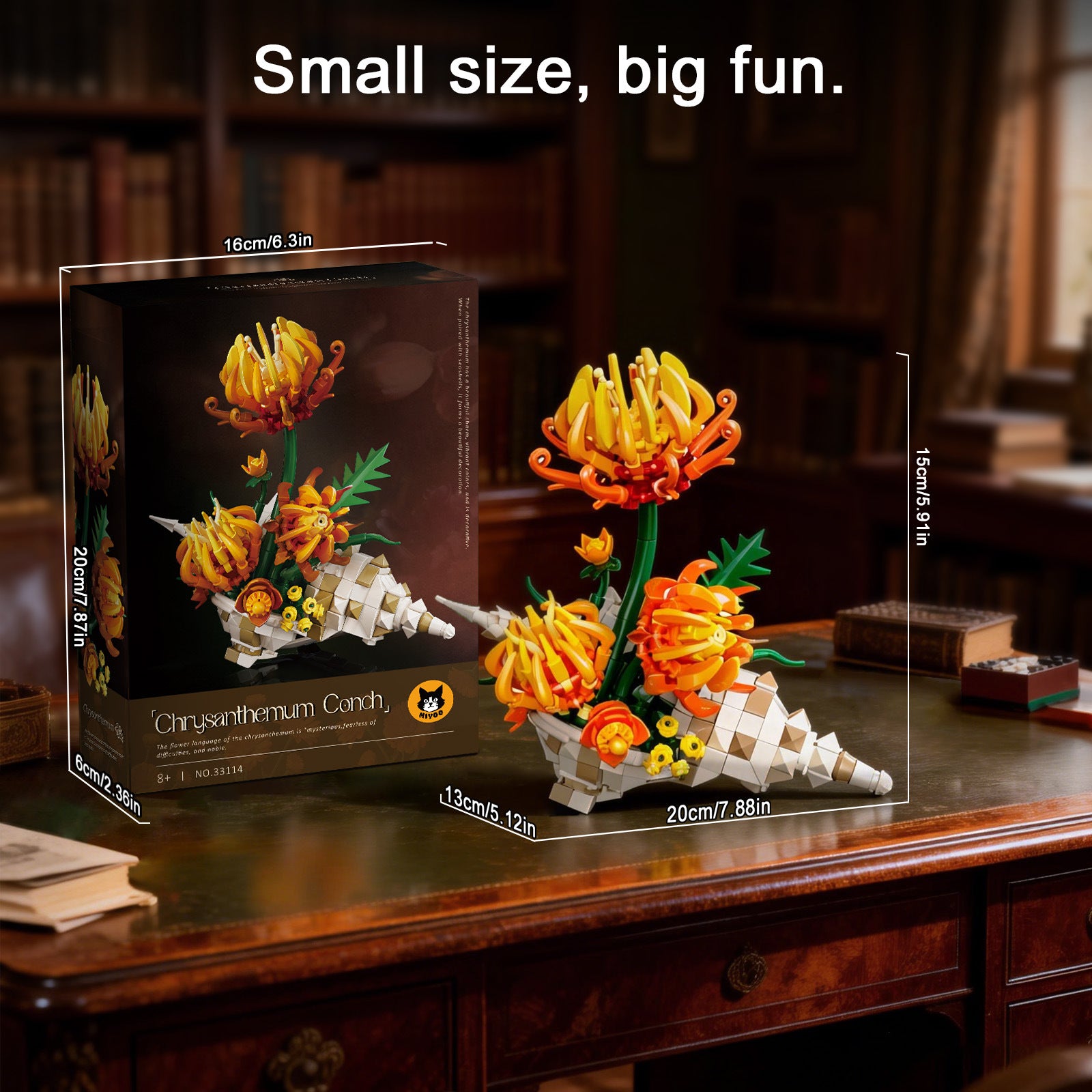 Chrysanthemum Conch Building Blocks