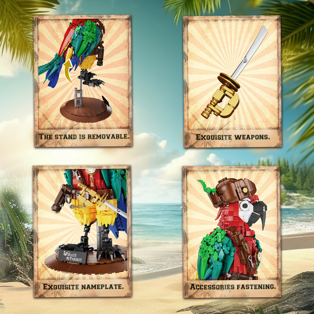 Pirate Parrot Building Blocks
