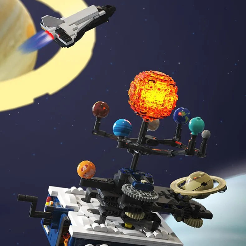 Rotating Solar System Building Blocks