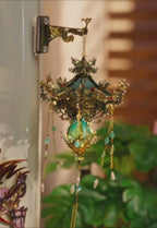 Spirit Lantern Metal 3D Puzzle Refrigerator Magnet With Light DIY Fridge Decor